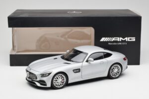 Mercedes AMG GT S C190 Designo Iridium Argintiu Magno Norev 1:18 B66960485 Metal - imaginea 8 din 8
