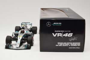 Mercedes AMG Petronas W08 V. Rossi Ride Swap Valencia December 2019 Minichamps 1:18 110191746 Metal - imaginea 6 din 6