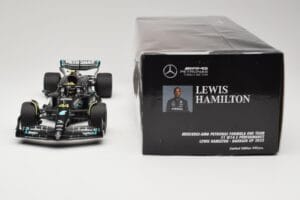 Mercedes AMG Petronas W14 E Performance #44 L. Hamilton Bahrain GP 2023 Minichamps 1:18 110230144 Metal - imaginea 6 din 6