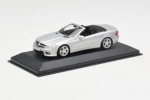 Mercedes AMG SL63 R230 Argintiu Wheels Type 2 Minichamps 1:43 SL63001 Metal - imaginea 2 din 4