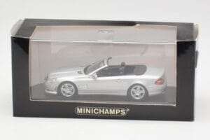 Mercedes AMG SL63 R230 Argintiu Wheels Type 2 Minichamps 1:43 SL63001 Metal - imaginea 4 din 4