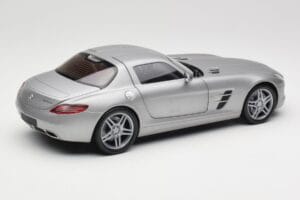 Mercedes AMG SLS C197 Grey Metallic Minichamps 1:18 100039025 Metal - imaginea 3 din 8