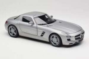 Mercedes AMG SLS C197 Grey Metallic Minichamps 1:18 100039025 Metal - imaginea 6 din 8