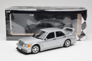 Mercedes 190E W201 2.5-16 EVO 2 Astral Argintiu Metallic Minichamps 1:18 155036101 Metal - imaginea 6 din 6