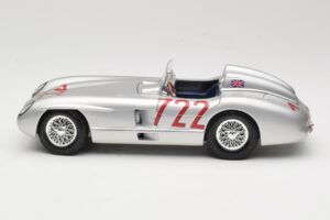 Mercedes 300 SLR W196S #722 S. Moss / D. Jenkinson Mille Miglia Winner 1955 Maisto 1:18 536887 Metal - imaginea 4 din 8