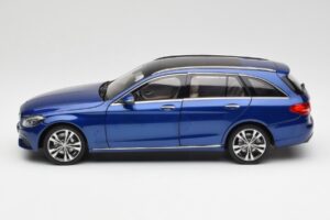 Mercedes C-Class S205 T-Modell Brilliant Albastru Metalic Norev 1:18 B66960257 Metal - imaginea 4 din 8
