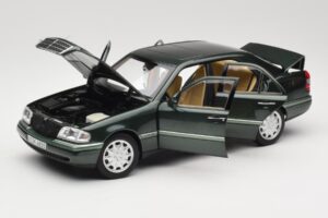 Mercedes C-Class W202 Malachite Green Norev 1:18 183372 Metal - imaginea 2 din 8