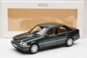 Mercedes C-Class W202 Malachite Green Norev 1:18 183372 Metal - imaginea 8 din 8