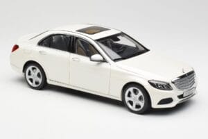 Mercedes C-Class W205 Diamond Alb Metalic Norev 1:18 B66960256 Metal - imaginea 6 din 8