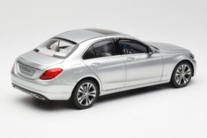 Mercedes C-Class W205 Iridium Argintiu Metalic Norev 1:18 B66960253 Metal - imaginea 3 din 8