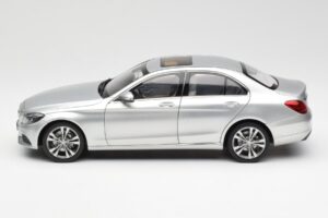 Mercedes C-Class W205 Iridium Argintiu Metalic Norev 1:18 B66960253 Metal - imaginea 4 din 8