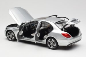 Mercedes C-Class W205 Iridium Argintiu Metalic Norev 1:18 B66960253 Metal - imaginea 5 din 8