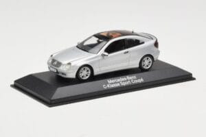 Mercedes C-Class W203 Sport Coupe Argintiu Minichamps 1:43 B66961916 Metal - imaginea 2 din 4