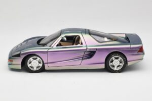 Mercedes C112 Violet Guiloy 1:18 GI001 Metal - imaginea 4 din 8