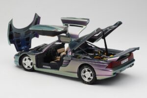 Mercedes C112 Violet Guiloy 1:18 GI001 Metal - imaginea 5 din 8