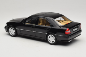 Mercedes C36 AMG W202 Obsidian Black Metallic Norev 1:18 183381 Metal - imaginea 7 din 8