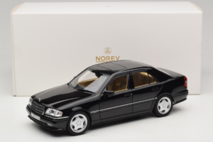 Mercedes C36 AMG W202 Obsidian Black Metallic Norev 1:18 183381 Metal - imaginea 8 din 8