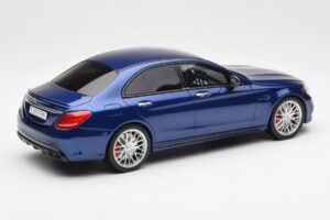 Mercedes AMG C63 S W205 Albastru GT Spirit 1:18 ZM044 Rășină - imaginea 2 din 6