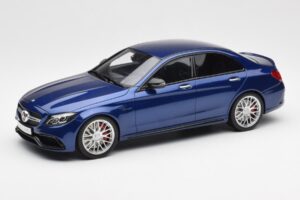 Mercedes AMG C63 S W205 Albastru GT Spirit 1:18 ZM044 Rășină