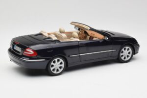 Mercedes CLK 500 W209 Cabriolet Albastru Închis Metalizat Kyosho 1:18 B66962174 Metal - imaginea 4 din 9