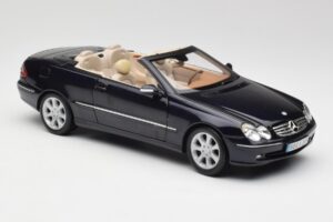 Mercedes CLK 500 W209 Cabriolet Albastru Închis Metalizat Kyosho 1:18 B66962174 Metal - imaginea 7 din 9