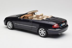 Mercedes CLK 500 W209 Cabriolet Albastru Închis Metalizat Kyosho 1:18 B66962174 Metal - imaginea 8 din 9