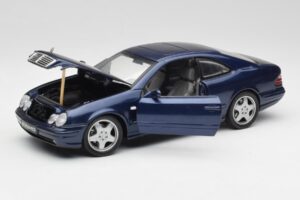 Mercedes CLK 55 AMG C209 Albastru Metalizat Anson 1:18 30343 Metal - imaginea 2 din 8