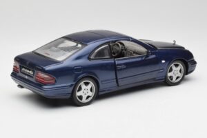 Mercedes CLK 55 AMG C209 Albastru Metalizat Anson 1:18 30343 Metal - imaginea 3 din 8