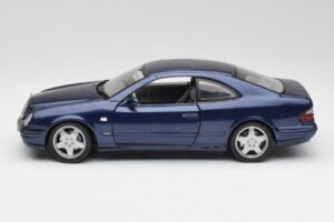 Mercedes CLK 55 AMG C209 Albastru Metalizat Anson 1:18 30343 Metal - imaginea 4 din 8