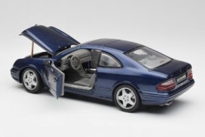 Mercedes CLK 55 AMG C209 Albastru Metalizat Anson 1:18 30343 Metal - imaginea 5 din 8