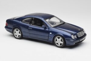 Mercedes CLK 55 AMG C209 Albastru Metalizat Anson 1:18 30343 Metal - imaginea 6 din 8