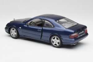 Mercedes CLK 55 AMG C209 Albastru Metalizat Anson 1:18 30343 Metal - imaginea 7 din 8