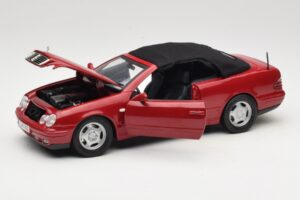 Mercedes CLK A208 Cabriolet Roșu Anson 1:18 30338 Metal - imaginea 2 din 8