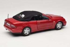 Mercedes CLK A208 Cabriolet Roșu Anson 1:18 30338 Metal - imaginea 3 din 8