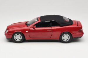 Mercedes CLK A208 Cabriolet Roșu Anson 1:18 30338 Metal - imaginea 4 din 8