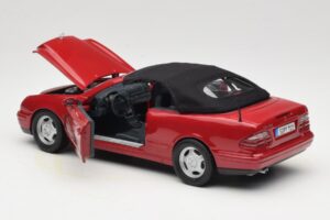 Mercedes CLK A208 Cabriolet Roșu Anson 1:18 30338 Metal - imaginea 5 din 8