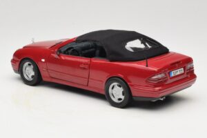 Mercedes CLK A208 Cabriolet Roșu Anson 1:18 30338 Metal - imaginea 7 din 8