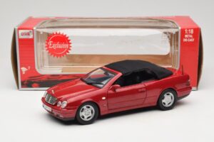 Mercedes CLK A208 Cabriolet Roșu Anson 1:18 30338 Metal - imaginea 8 din 8