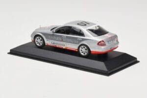 Mercedes E-Class W211 #7 Team AutoBild Paris-Beijing 2006 Replacement Box Minichamps 1:43 MB001 Metal - imaginea 3 din 4