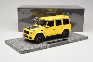 Mercedes Brabus 850 6.0 Widestar G63 W463 Electric Beam Yellow Minichamps 1:18 107032402 Metal - imaginea 6 din 6