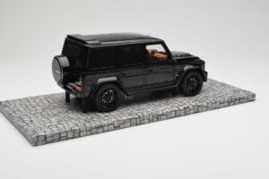 Mercedes Brabus 850 6.0 Widestar G63 W463 Obsidian Black Metallic Minichamps 1:18 107032400 Metal - imaginea 2 din 6