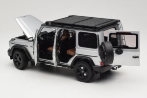 Mercedes G-Class W463 Iridium Silver Norev 1:18 183030 Metal - imaginea 5 din 8
