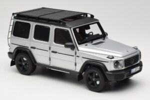 Mercedes G-Class W463 Iridium Silver Norev 1:18 183030 Metal - imaginea 6 din 8