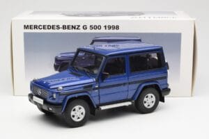 Mercedes G500 W463 SWB Albastru AUTOart 1:18 76114 Metal - imaginea 8 din 8