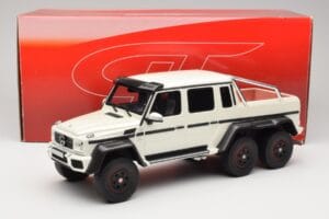 Mercedes AMG G63 6x6 W463 Alb GT Spirit 1:18 GT100 Rășină - imaginea 6 din 6