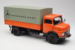Mercedes L911 Portocaliu Schuco 1:18 450044700 Metal - imaginea 6 din 8