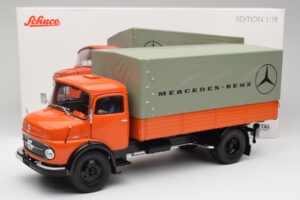 Mercedes L911 Portocaliu Schuco 1:18 450044700 Metal - imaginea 8 din 8