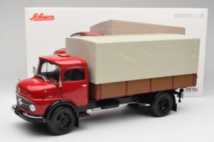Mercedes L 911 Roșu Schuco 1:18 450016400 Metal - imaginea 8 din 8