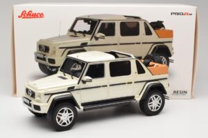 Mercedes Maybach G650 Landaulet W463 Alb Schuco 1:18 450017800 Metal - imaginea 6 din 6