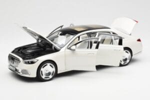 Mercedes Maybach S680 4Matic X223 Diamond Alb Norev 1:18 183918 Metal - imaginea 2 din 8